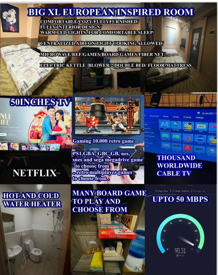 Staycation Netflix Wifi Thousand Cable Channels Games And Board Games Fiber Net Cozy Comfy Relax Apartment Manila